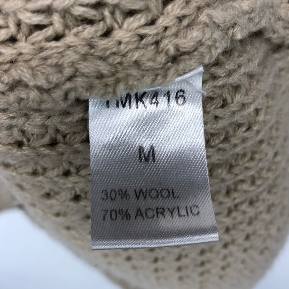 THML Thick Knit Cream Open Cardigan Sweater - Picture 3 of 4